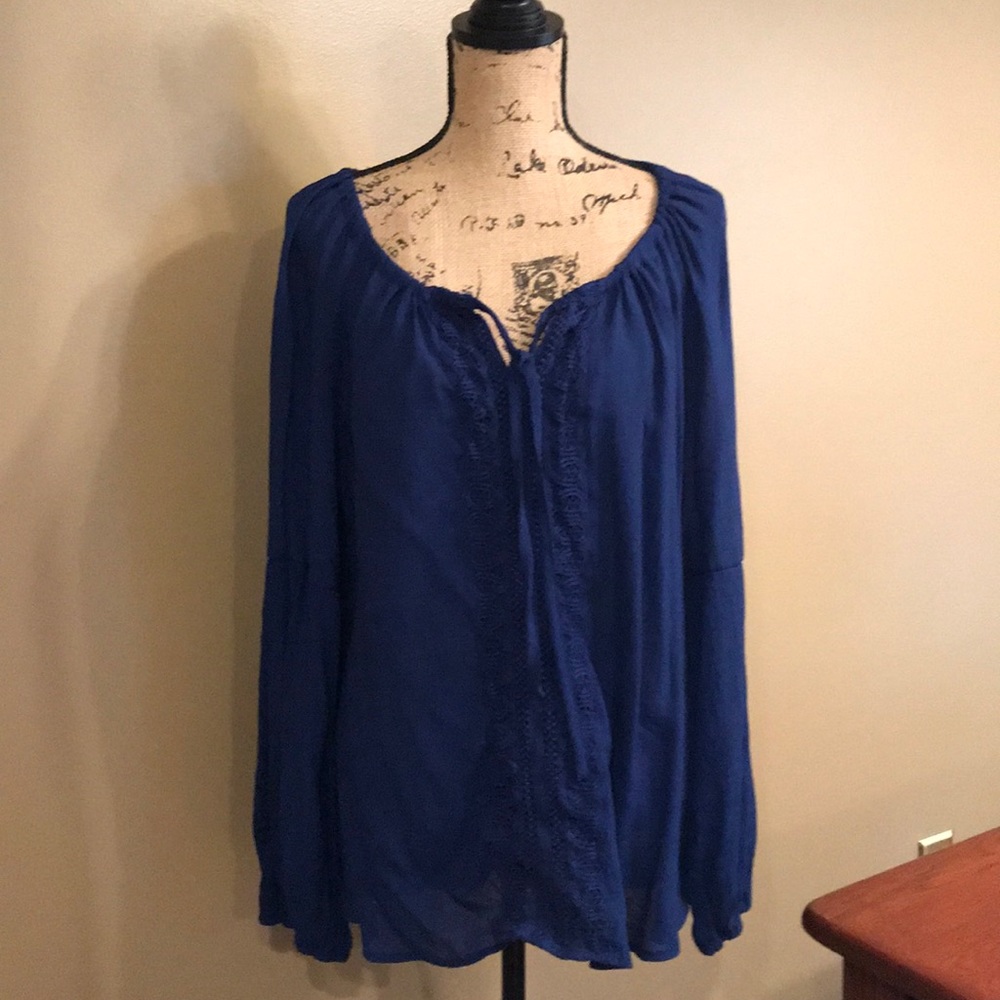 Navy blue blouse